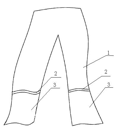 Combined pants