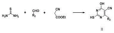 Pyrimidine derivatives containing semicarbazide and terminal alkyne structural units, preparation method and application