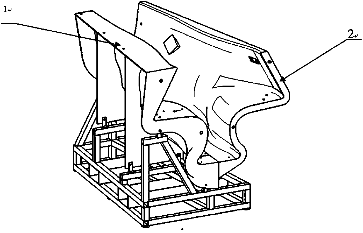 Aircraft fairing mold and using method