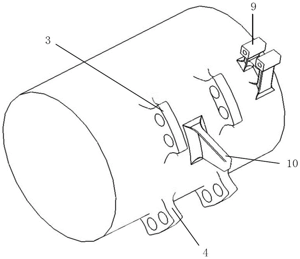 Transverse decoupling elastic frame suspension mechanism of high-speed bogie traction motor based on spring plate