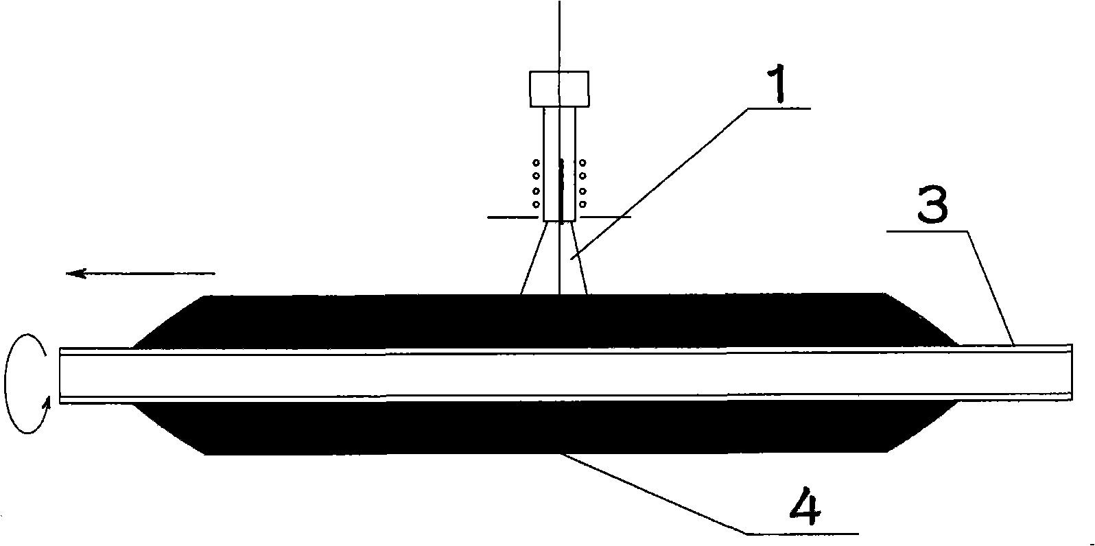 Method for producing quartz casing tube for optical fiber prefabricated stick