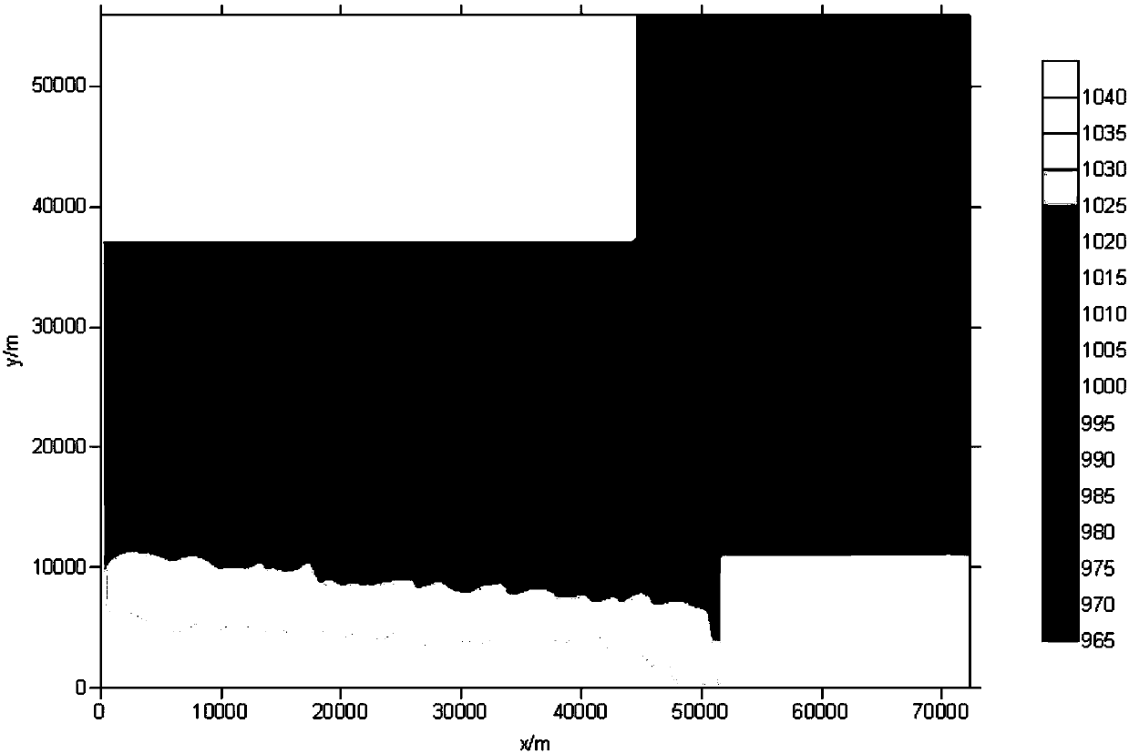 Method and system using desert surface elevation data to calculate elevation of sand dune bottom surface