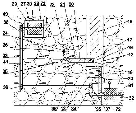 Quarry side slope rolling stone deceleration protection facility quarry