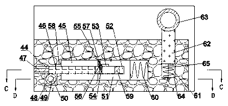 Quarry side slope rolling stone deceleration protection facility quarry