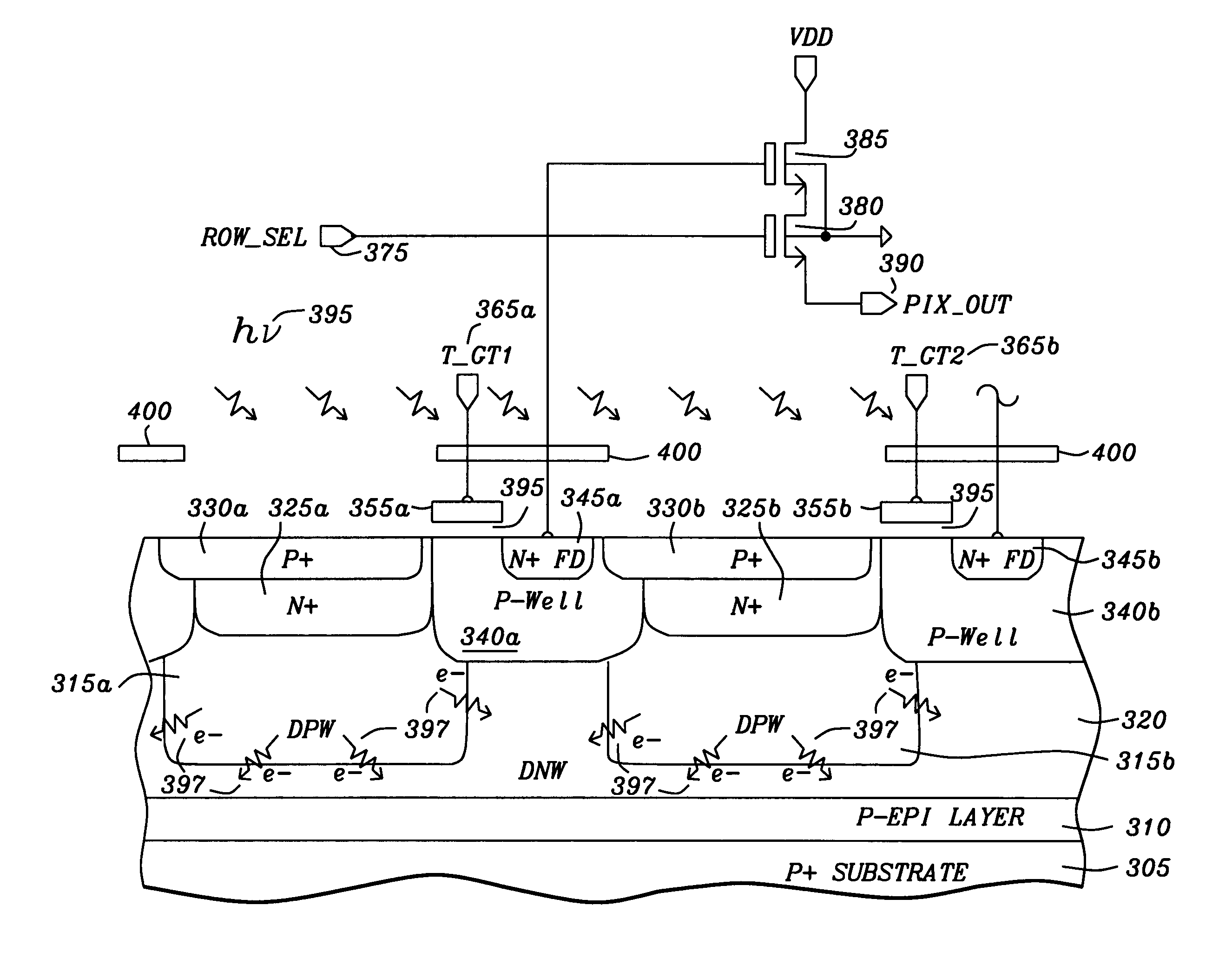 Pinned photodiode (PPD) pixel with high shutter rejection ratio for snapshot operating CMOS sensor