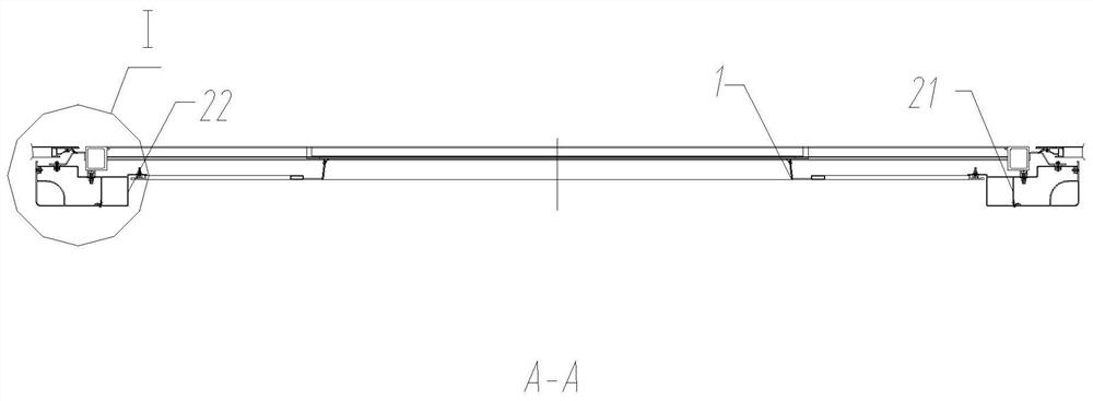 Modular compartment side wall structure, compartment side wall and mounting method