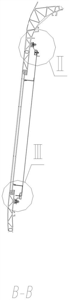 Modular compartment side wall structure, compartment side wall and mounting method