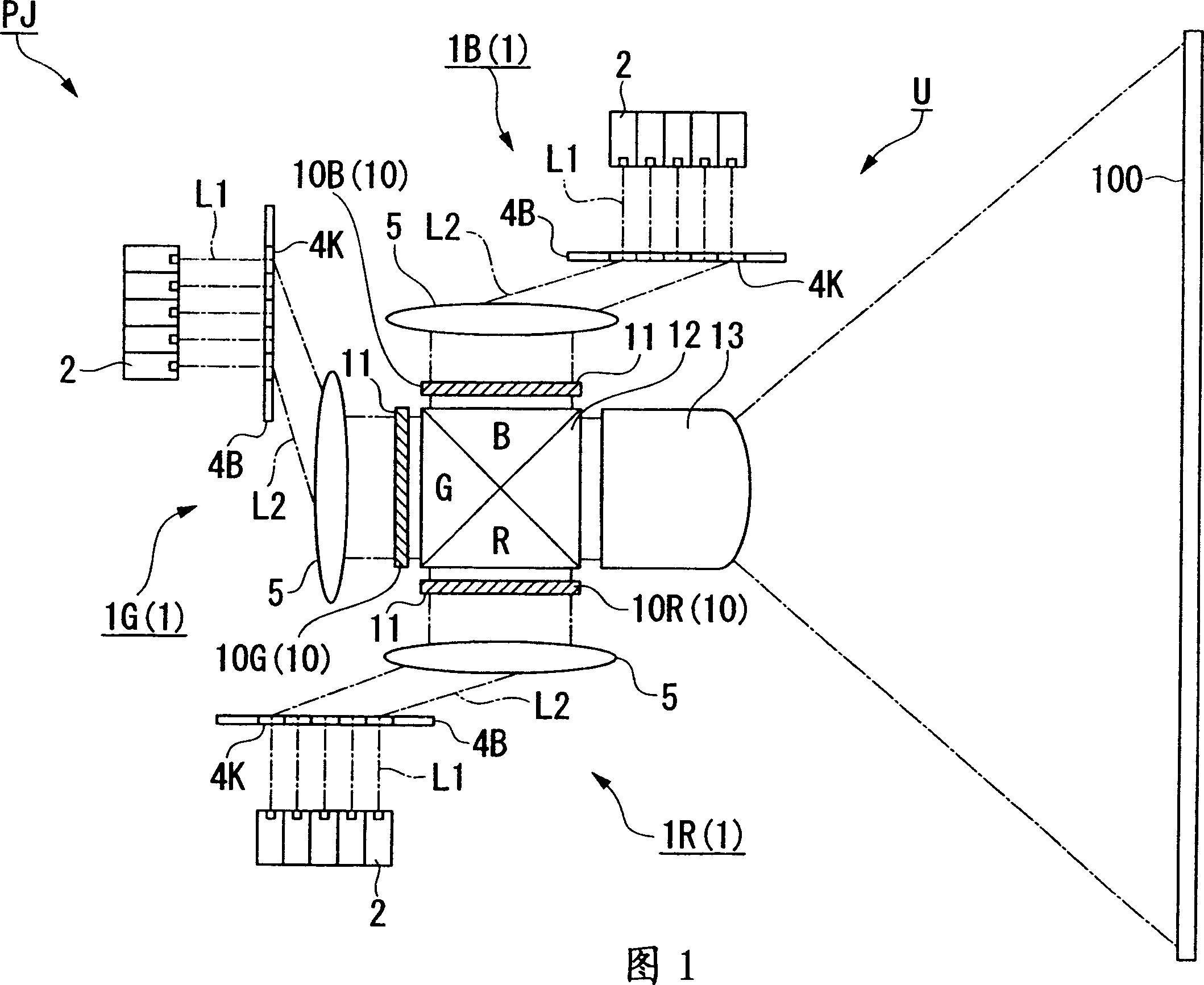 Illumination device, image display device, and projector