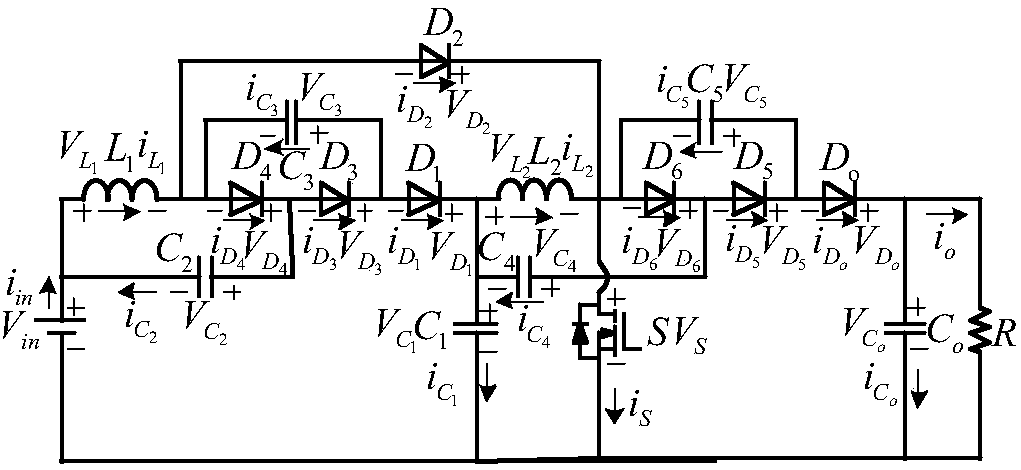 Double-asymmetric-structure high-boost converter suitable for photovoltaic power generation system