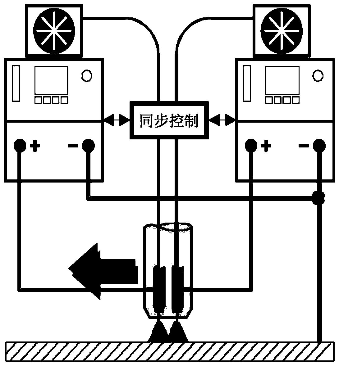 Robot double-wire four-pulse novel welding method