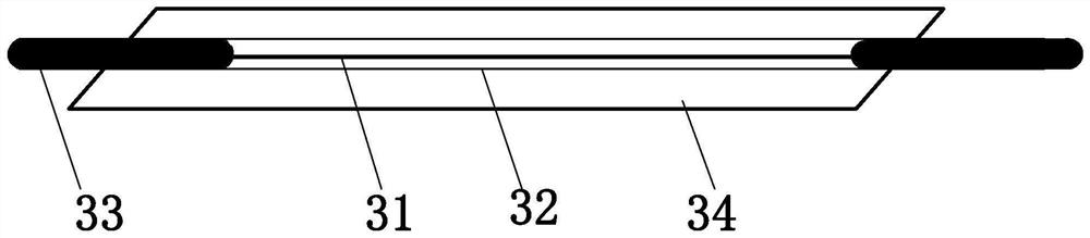 Distributed optical fiber embedded plate spring preparation temperature visual monitoring method and device