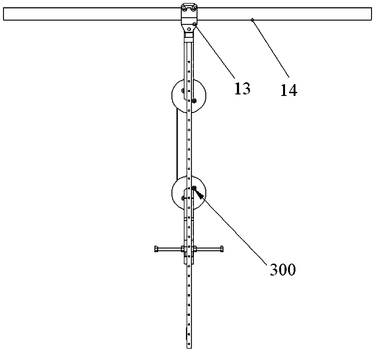 A two-dimensional deployment zero-gravity simulation device and method based on a constant force spring