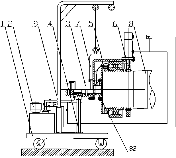 Bearing assembly dismounting and mounting tool
