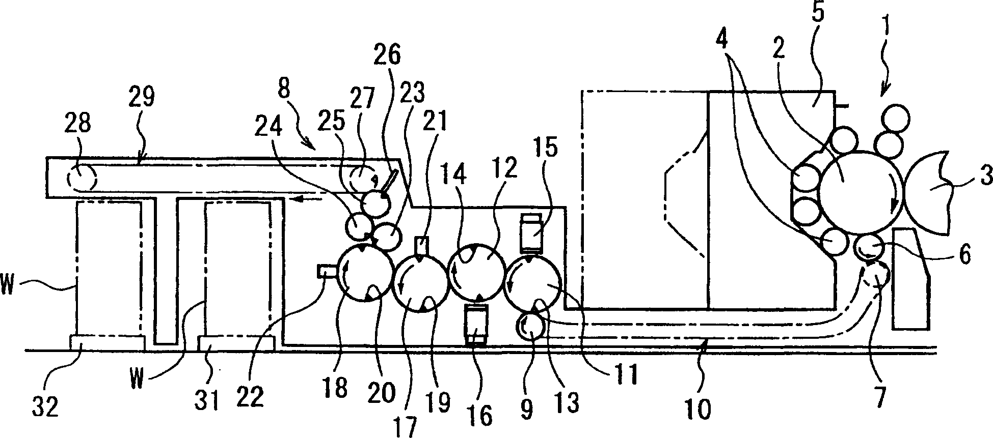 Printing quality detecting device for printer