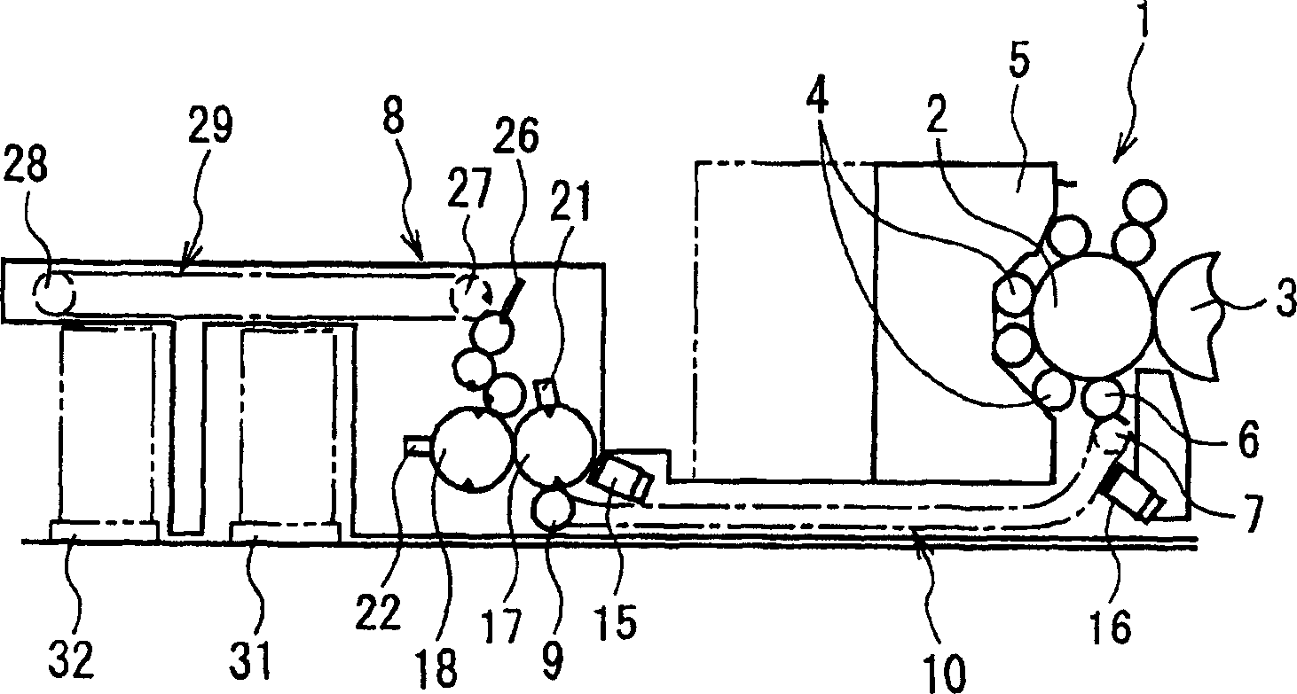 Printing quality detecting device for printer