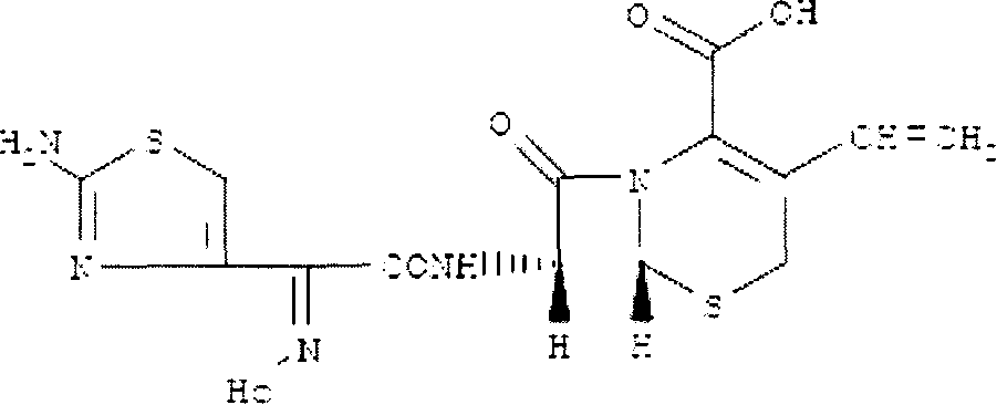 Cefdinir oral disintegration tablet, and its prepn. method