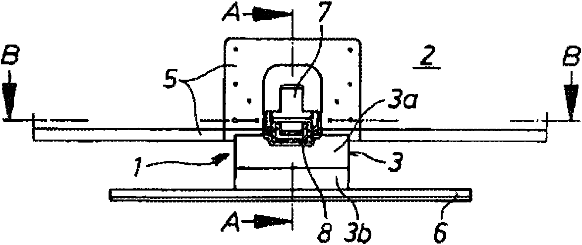 Device for releasable mounting of cabinets or the like to floors in