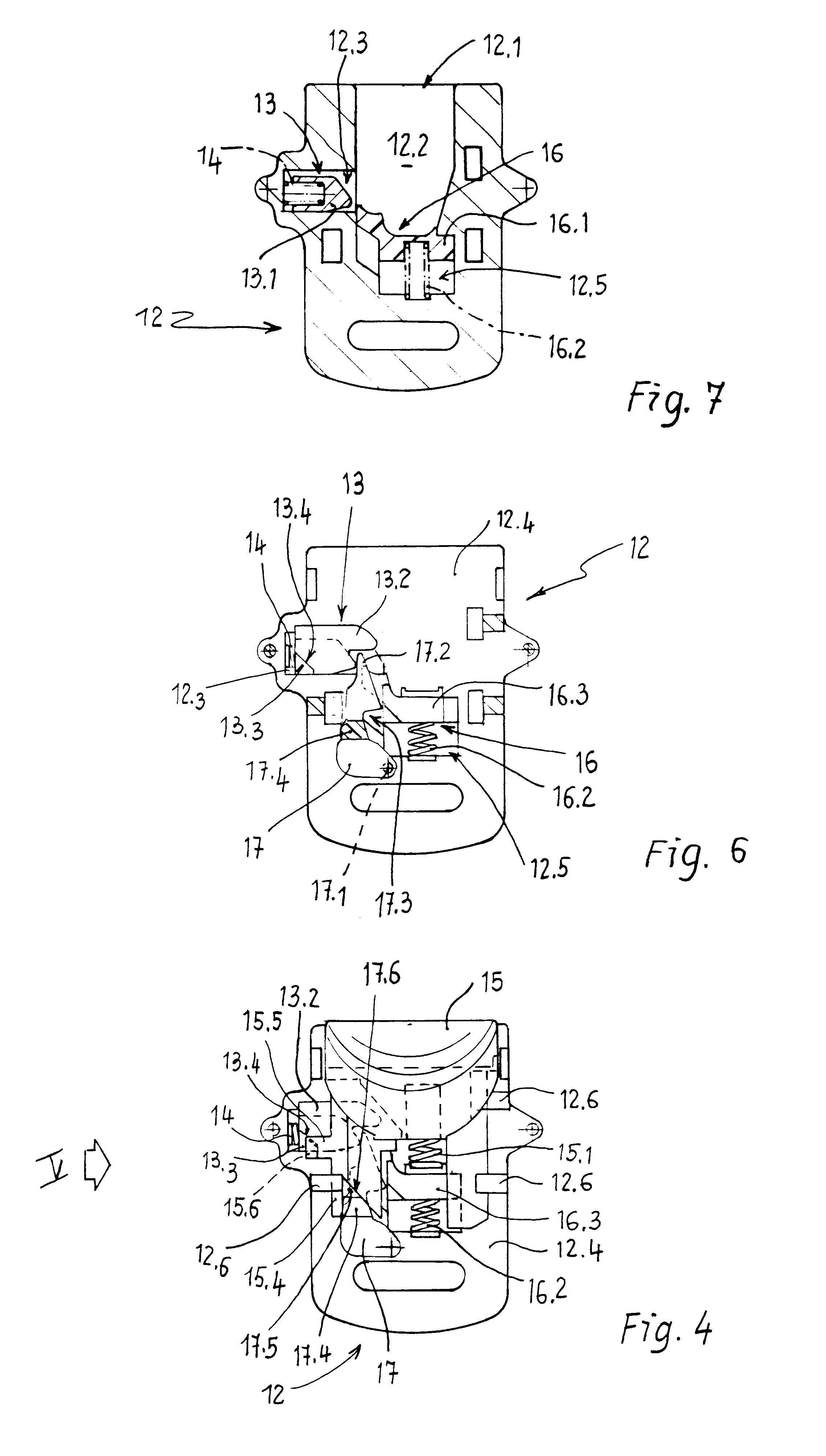 Buckle for safety belt with three branches, in particular for safety seats for children carried in motor vehicles and the like