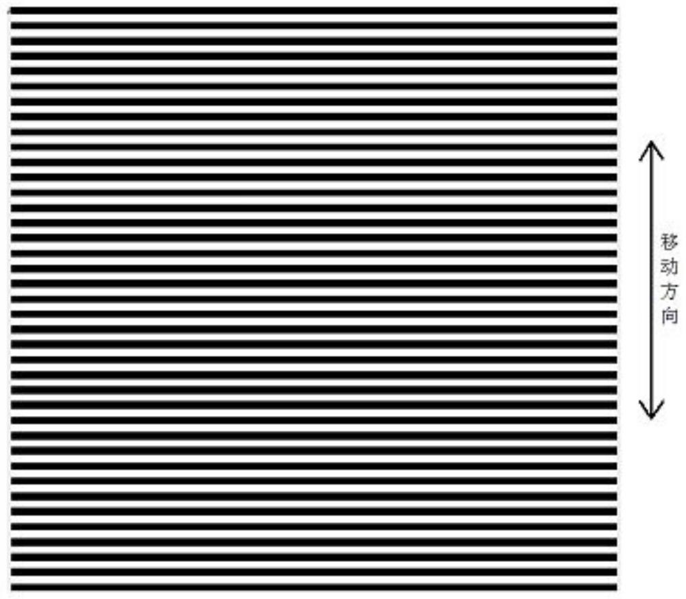 Moire fringe-based detection device and detection method