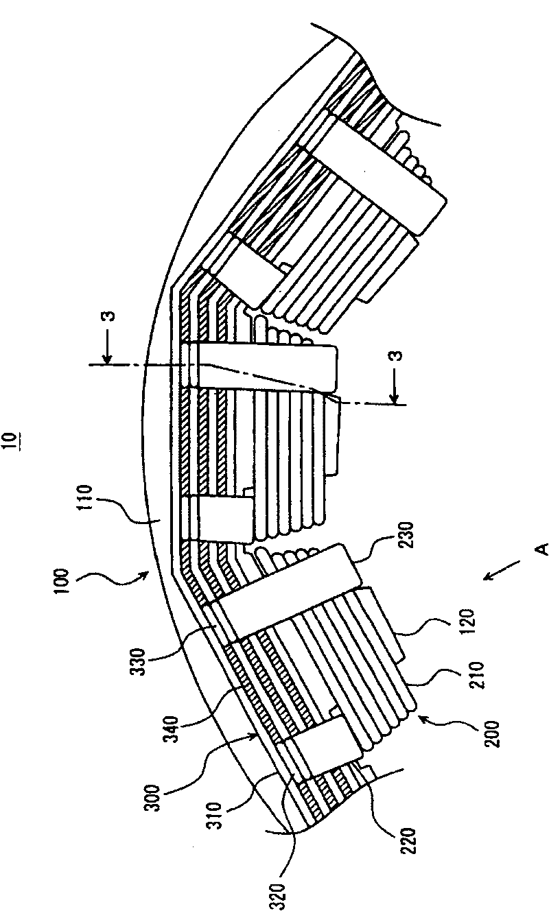 Connecting wire used in stator of electric motor, stator having the connecting wire and bending method of the connecting wire