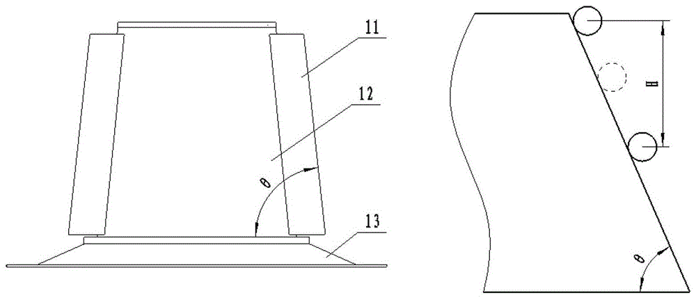 Method and device for mowing and feeding a double-disc rotary lawn mower