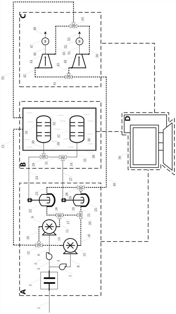 Steady-flow heat storage type hydraulic control compressed air energy storage system and method based on clean energy