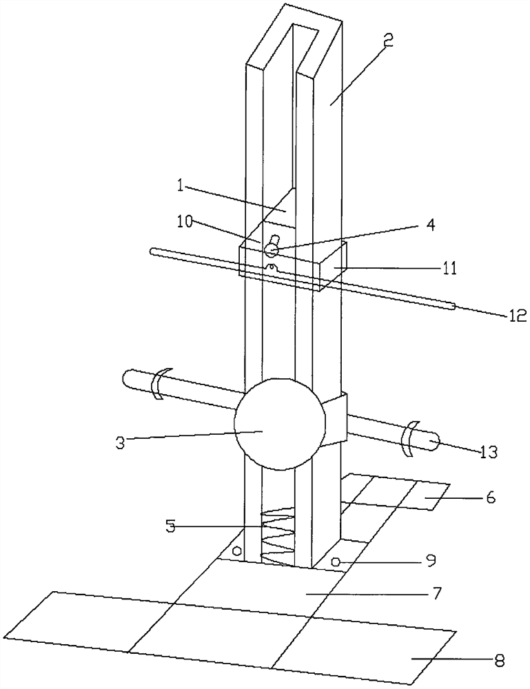 Vertical single-rail squat