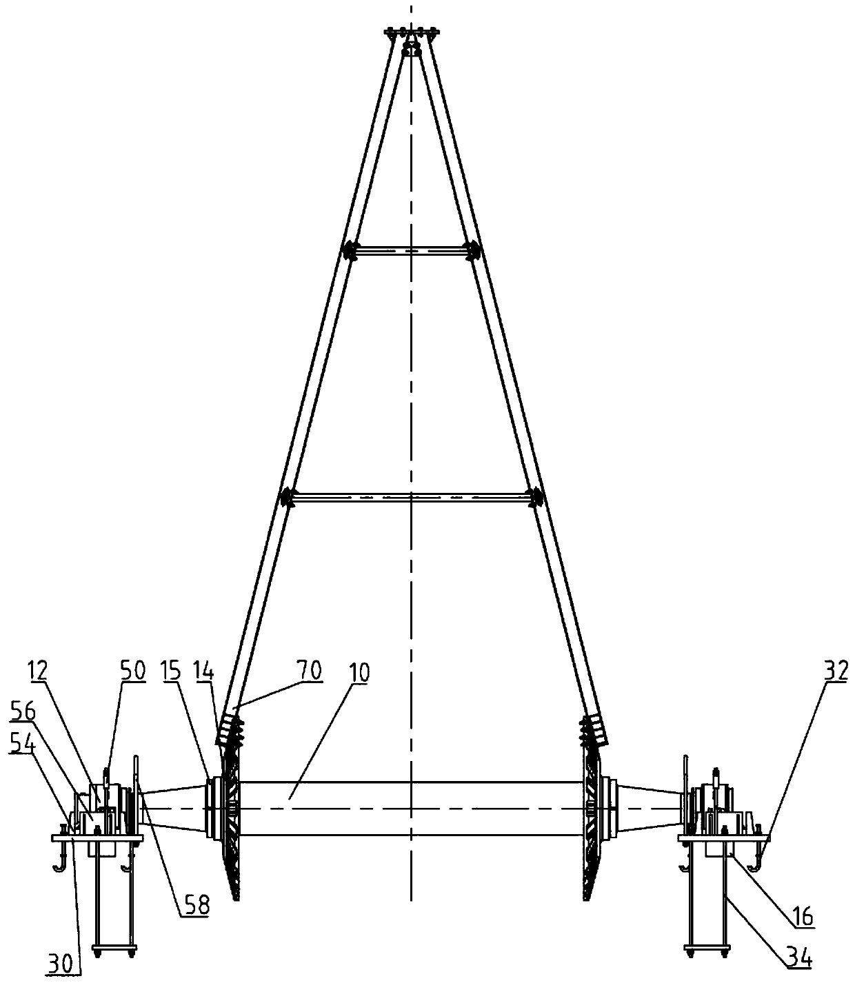 Drum-shaped filter screen support structure in nuclear power plant