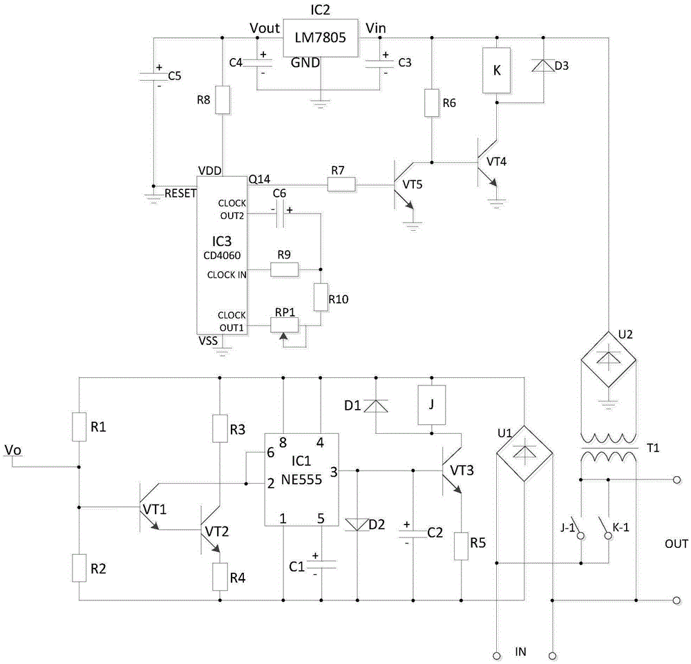 Purification type intelligent delay illumination control system of underground parking garage