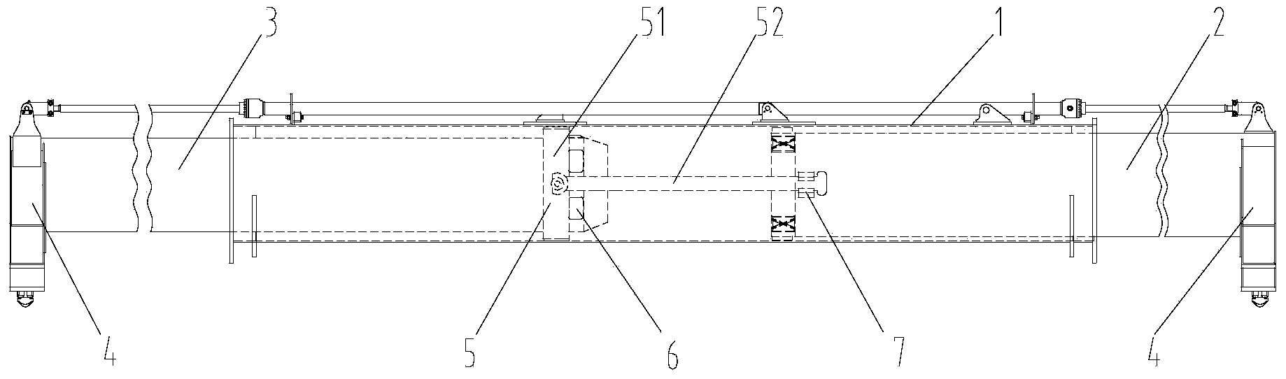 Single-girder hanger and reach stacker