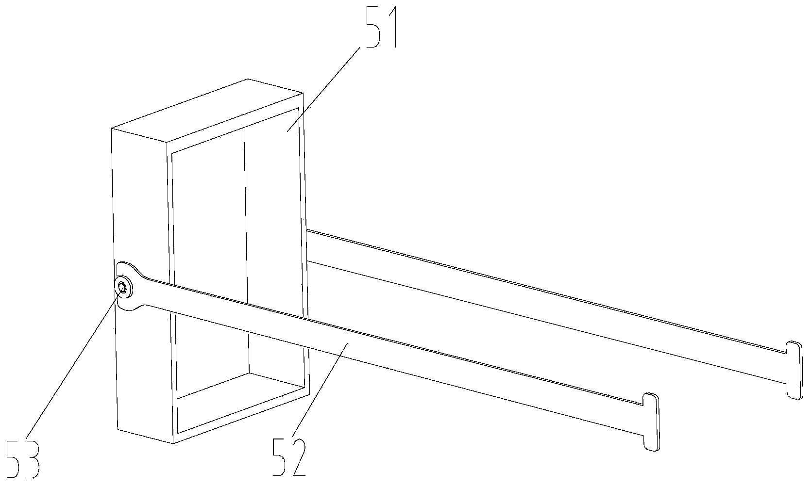 Single-girder hanger and reach stacker