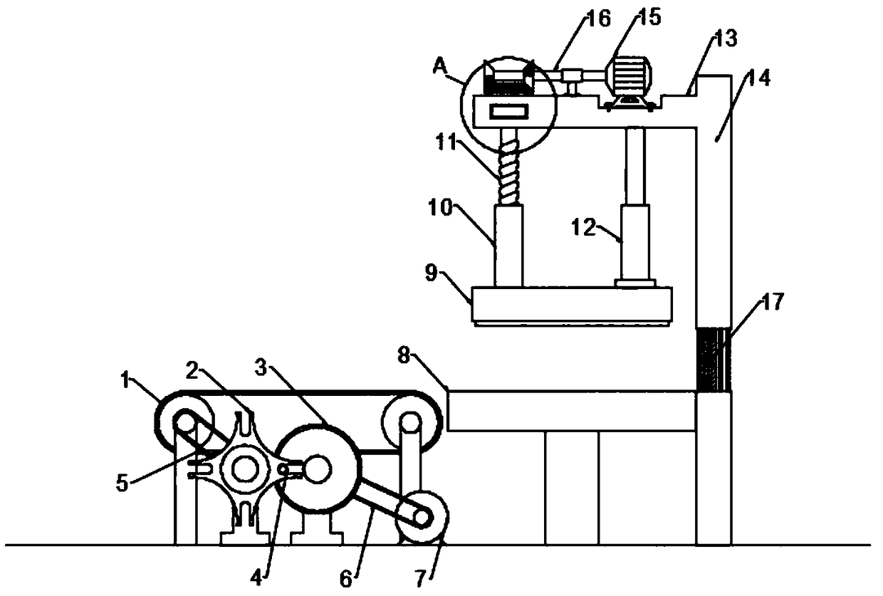 Die cutting device for building