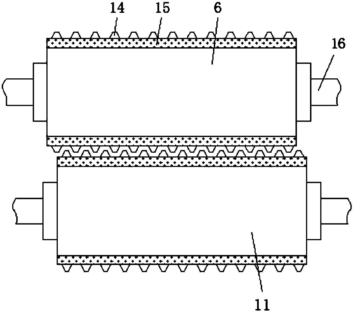 Lime crushing device