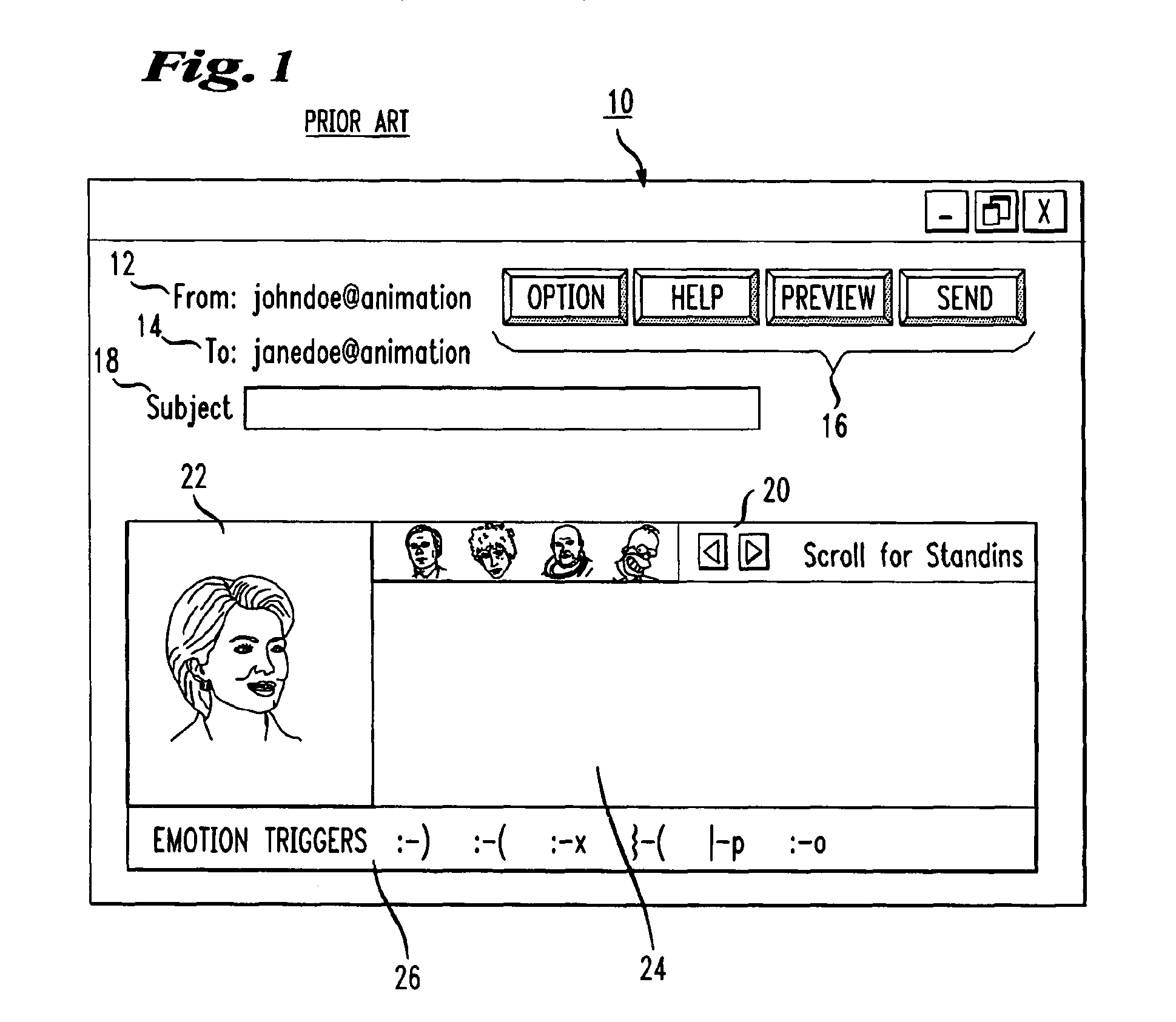 System and method for sending multi-media messages using emoticons