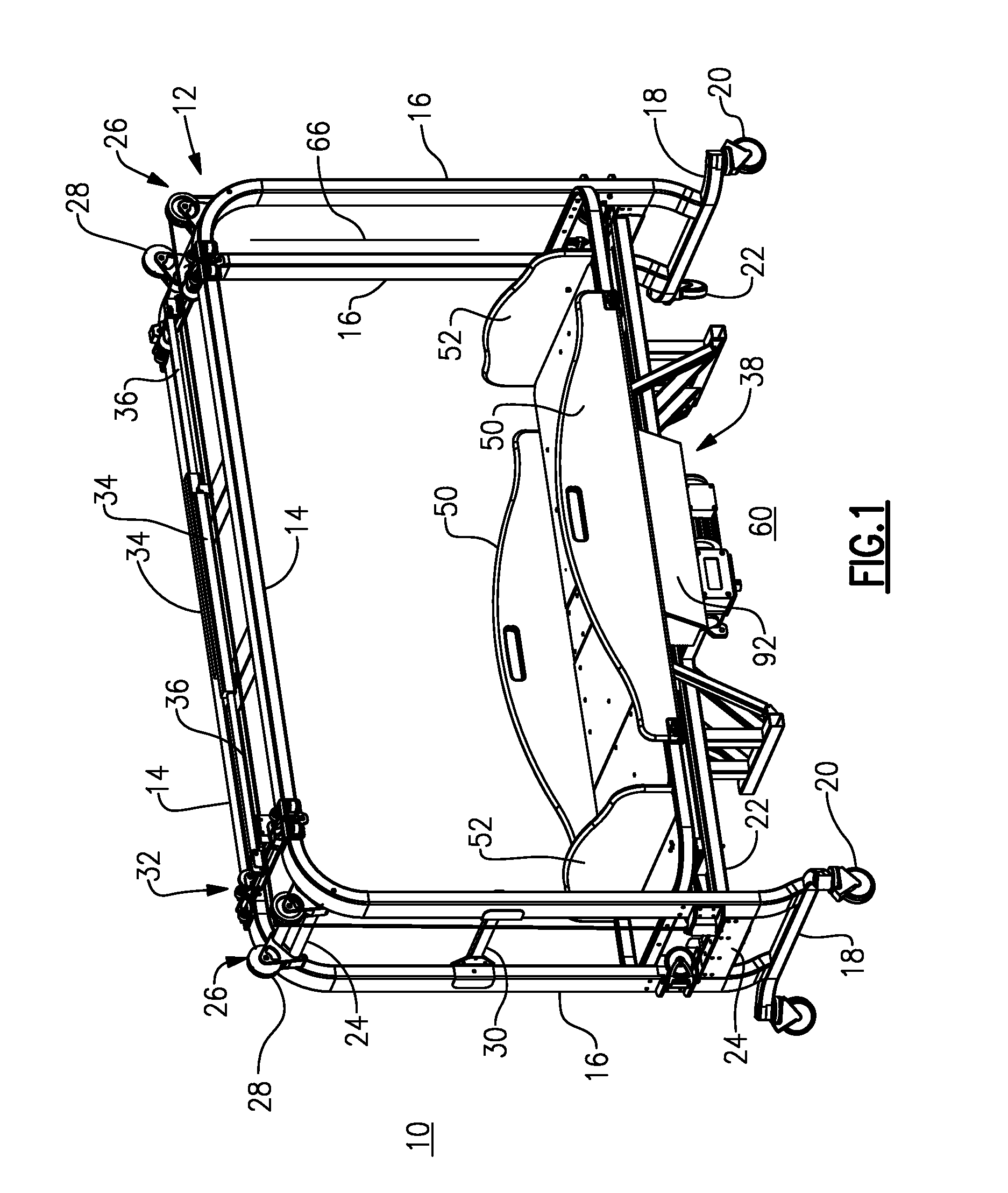 Passive Mobility Exercise and Range-of-Motion Bed Apparatus