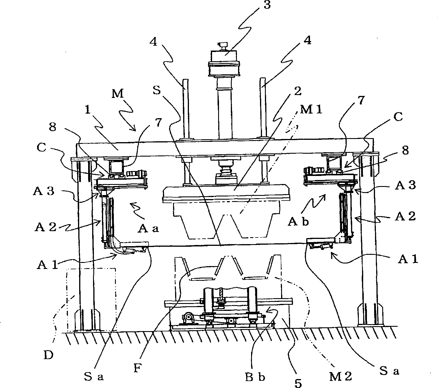 Method of clamping material and a material-clamping unit used therefor