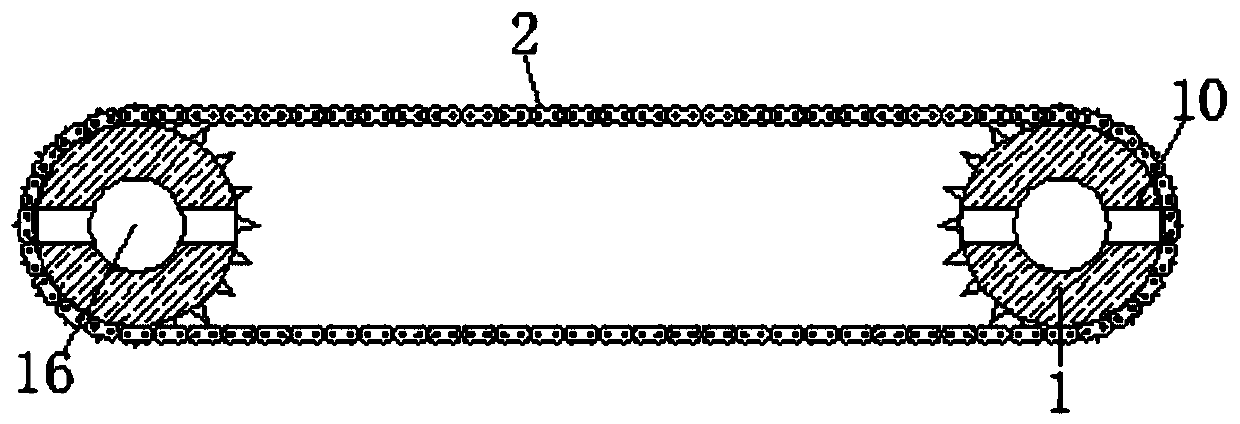 Conveying belt equipment carrying out automatic oil coating by virtue of gear engagement and used for industrialized production