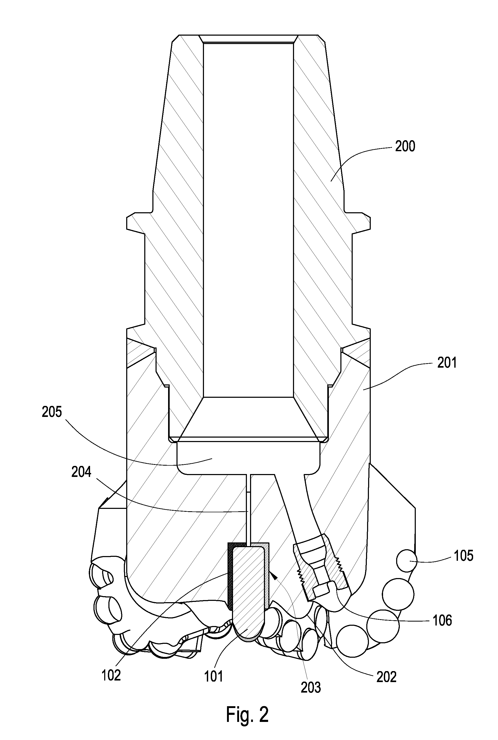 Method of Assembling a Drill Bit with a Jack Element