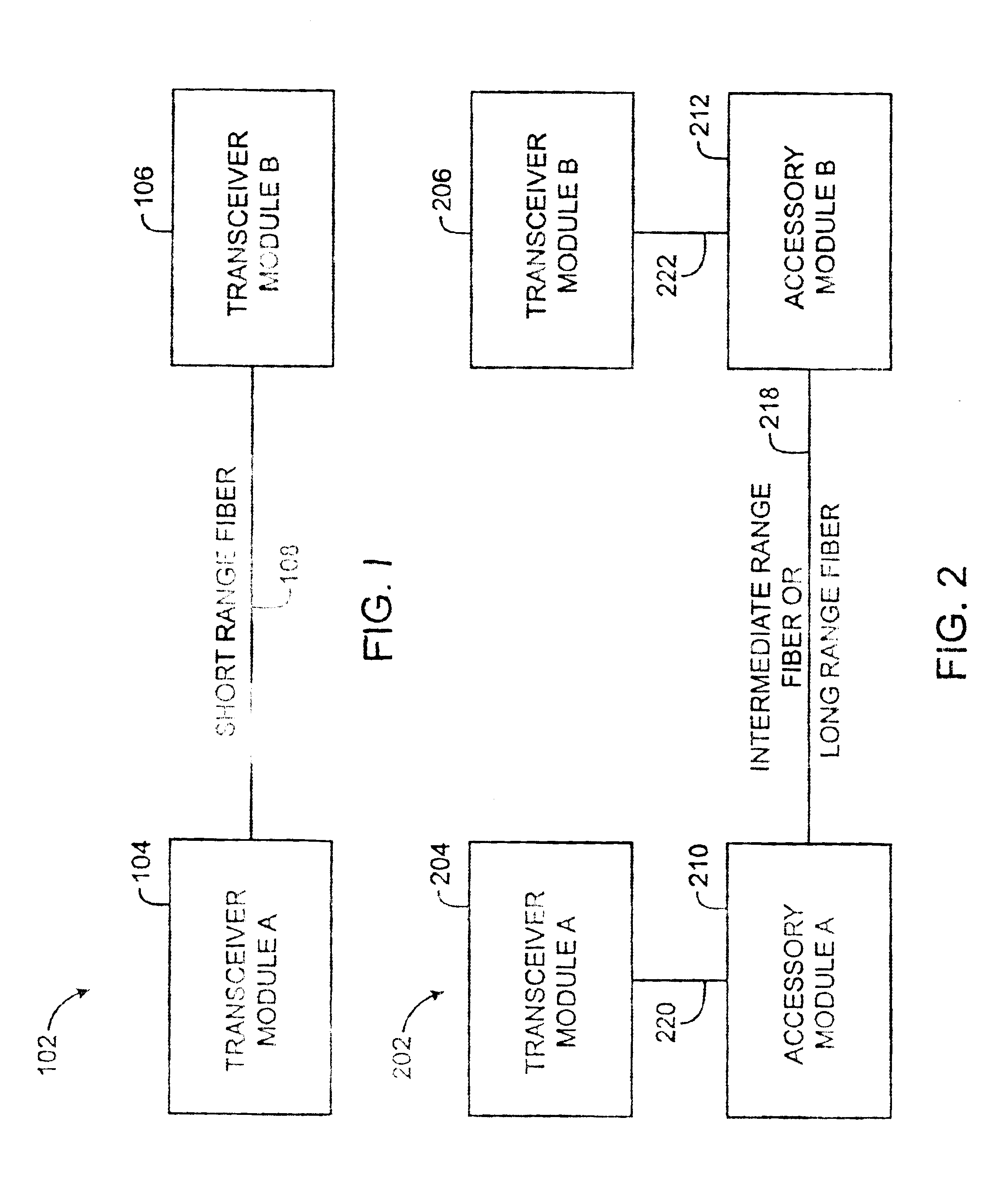 Modular transceiver and accessory system for use in an optical network