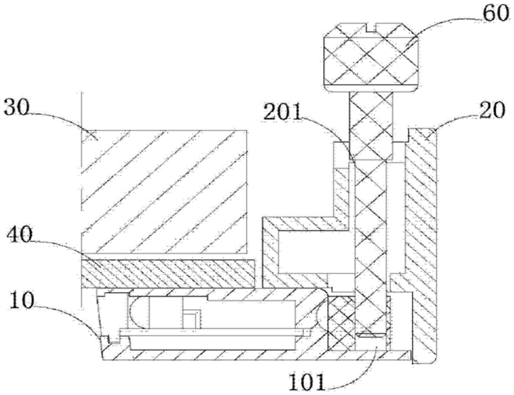 A detachable touch frame structure and display device