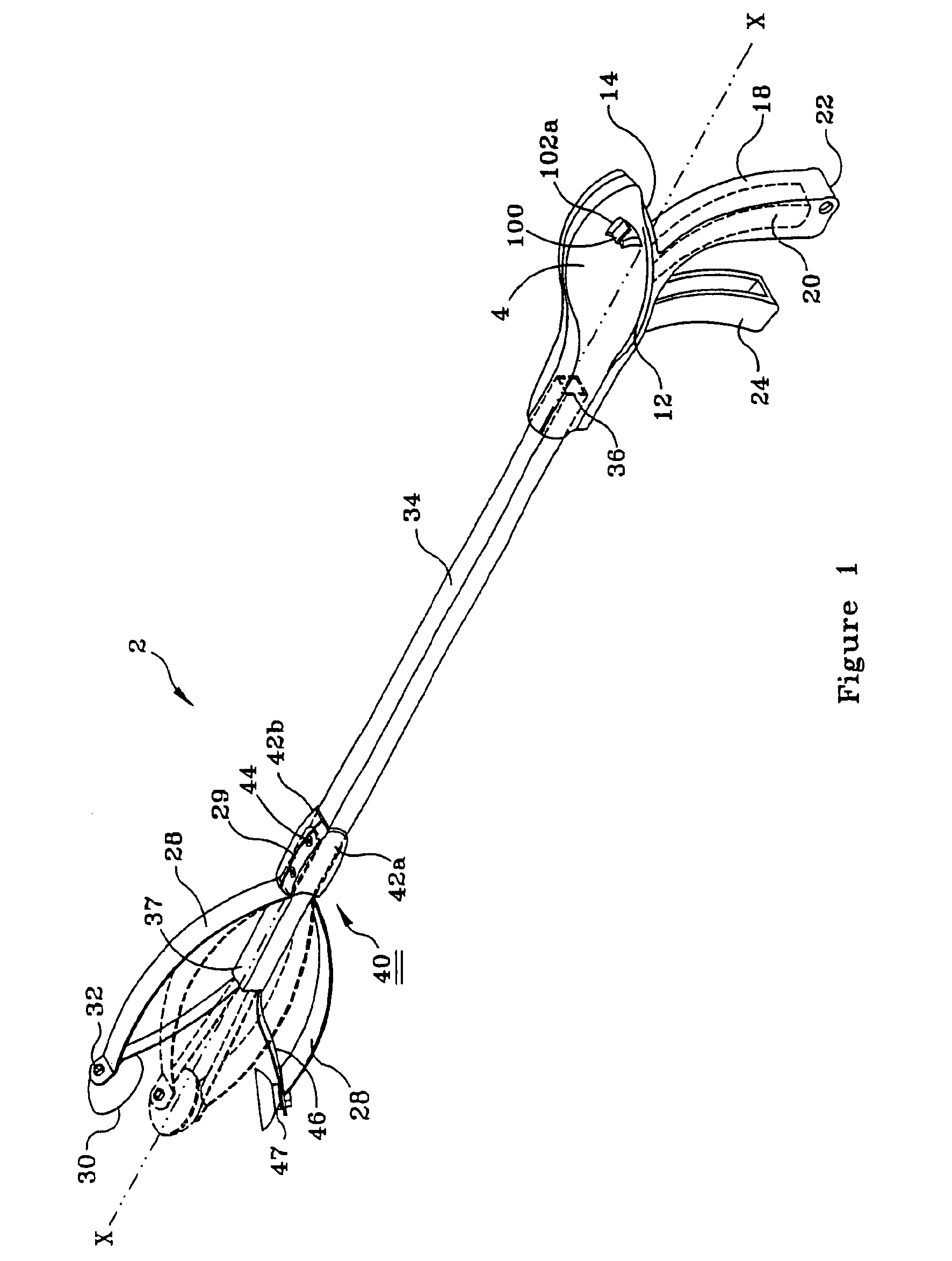 Pickup tool with variable position limiting and variable axis of operation