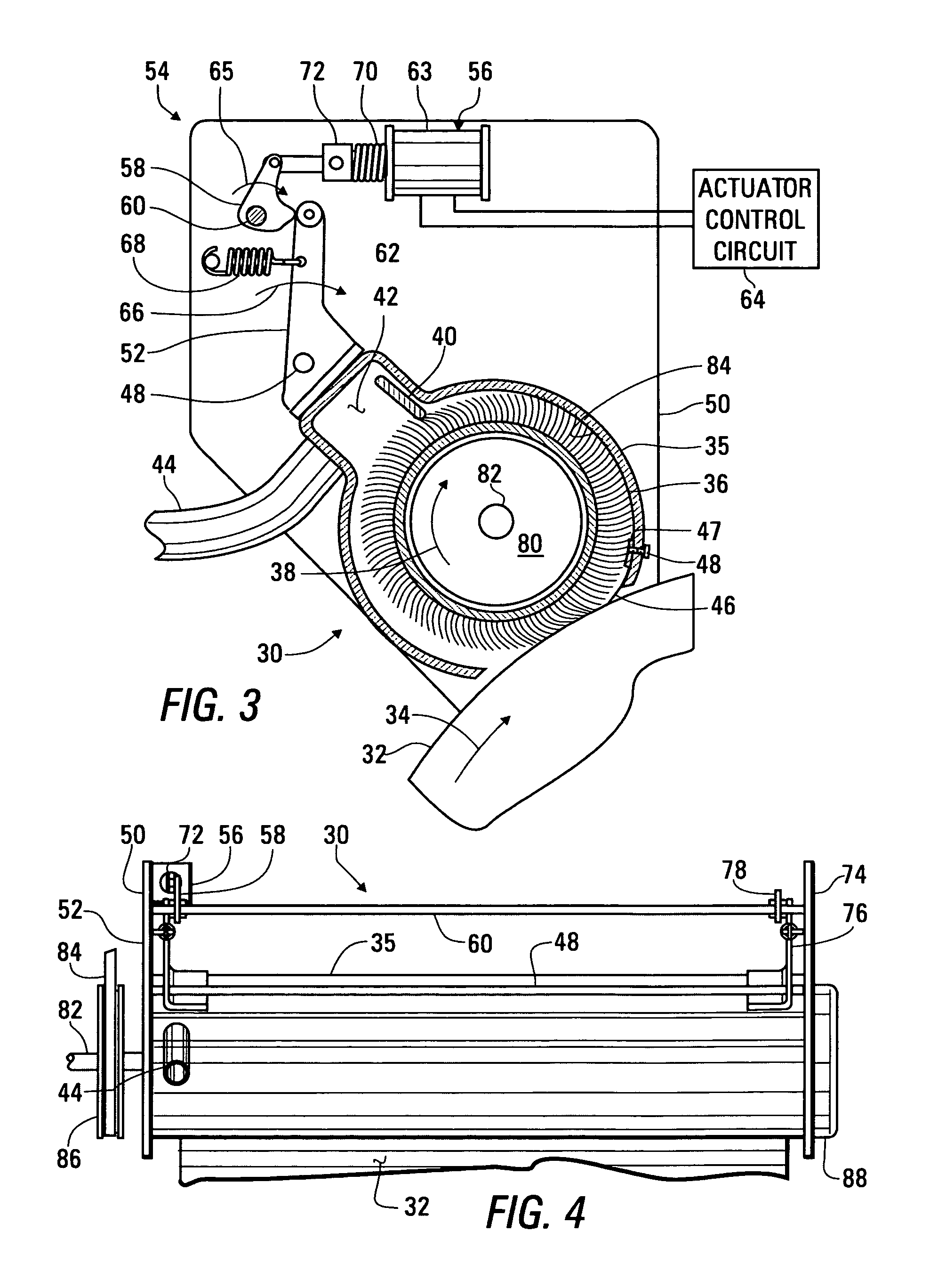 Apparatus and method for cleaning residual toner with a scraper blade periodically held in contact with a toner transfer surface