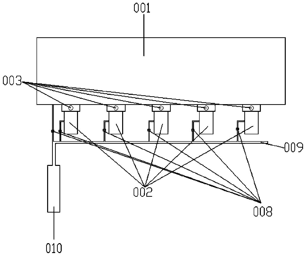 Vacuum system for OLED evaporation device and working method of vacuum system