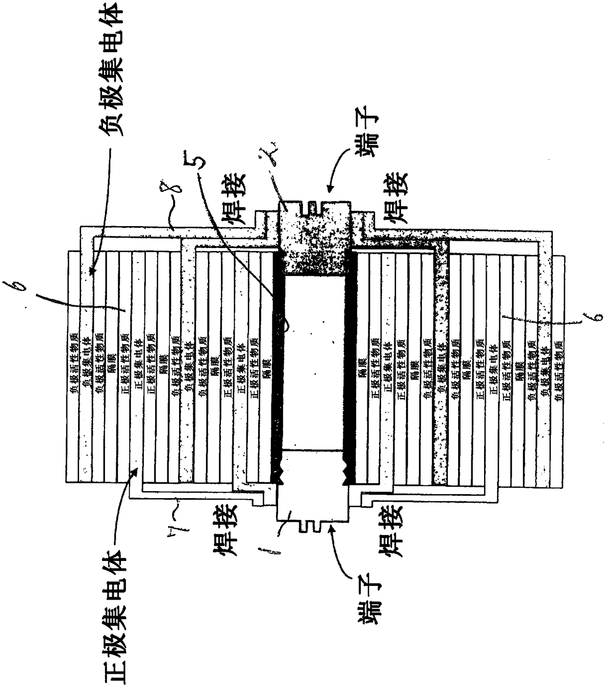 Non-aqueous electrolyte secondary battery cell and assembled battery using same