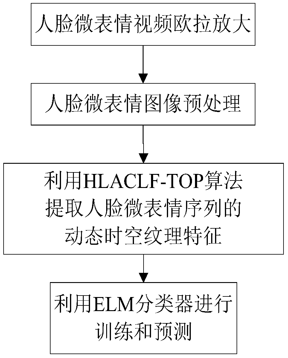 Recognition method of facial micro-expression in video sequence