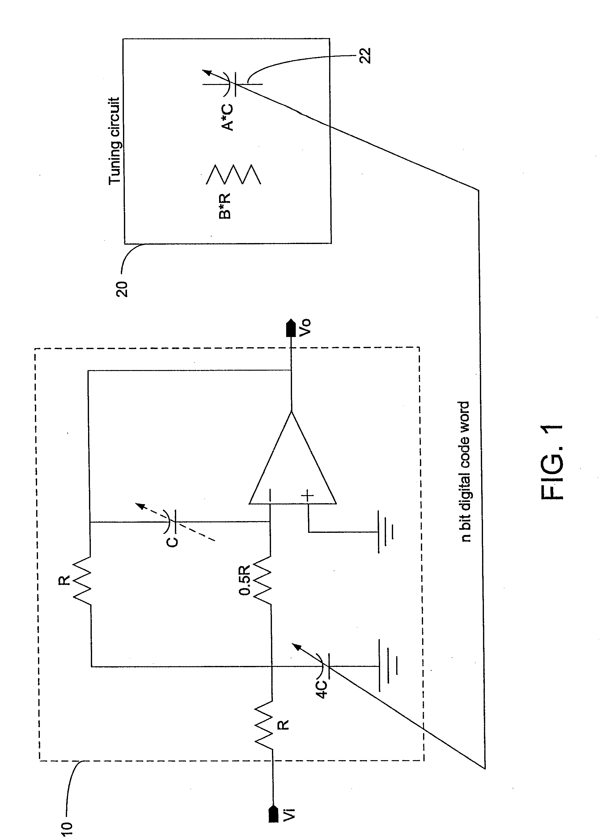 Method and apparatus for tuning an active filter