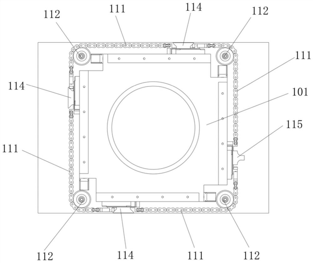 A lifting mechanism, a lifting and rotating mechanism and an automatic guided vehicle