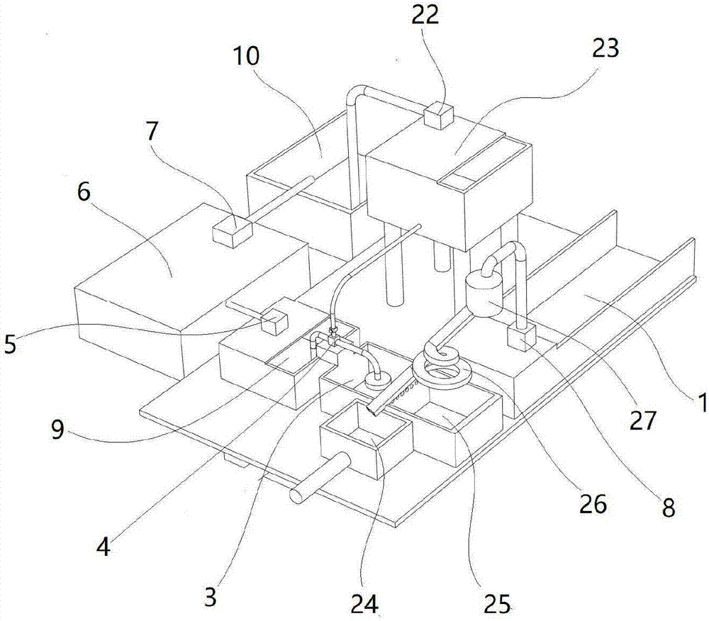 River channel irrigation water purification system and method thereof