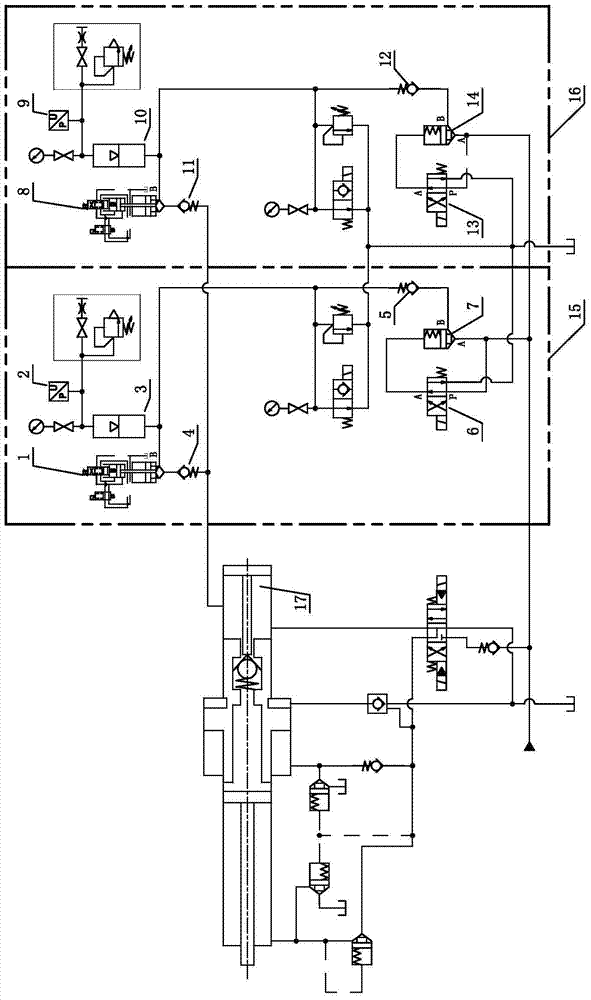 Hydraulic system of fast injection circuit of die casting machine