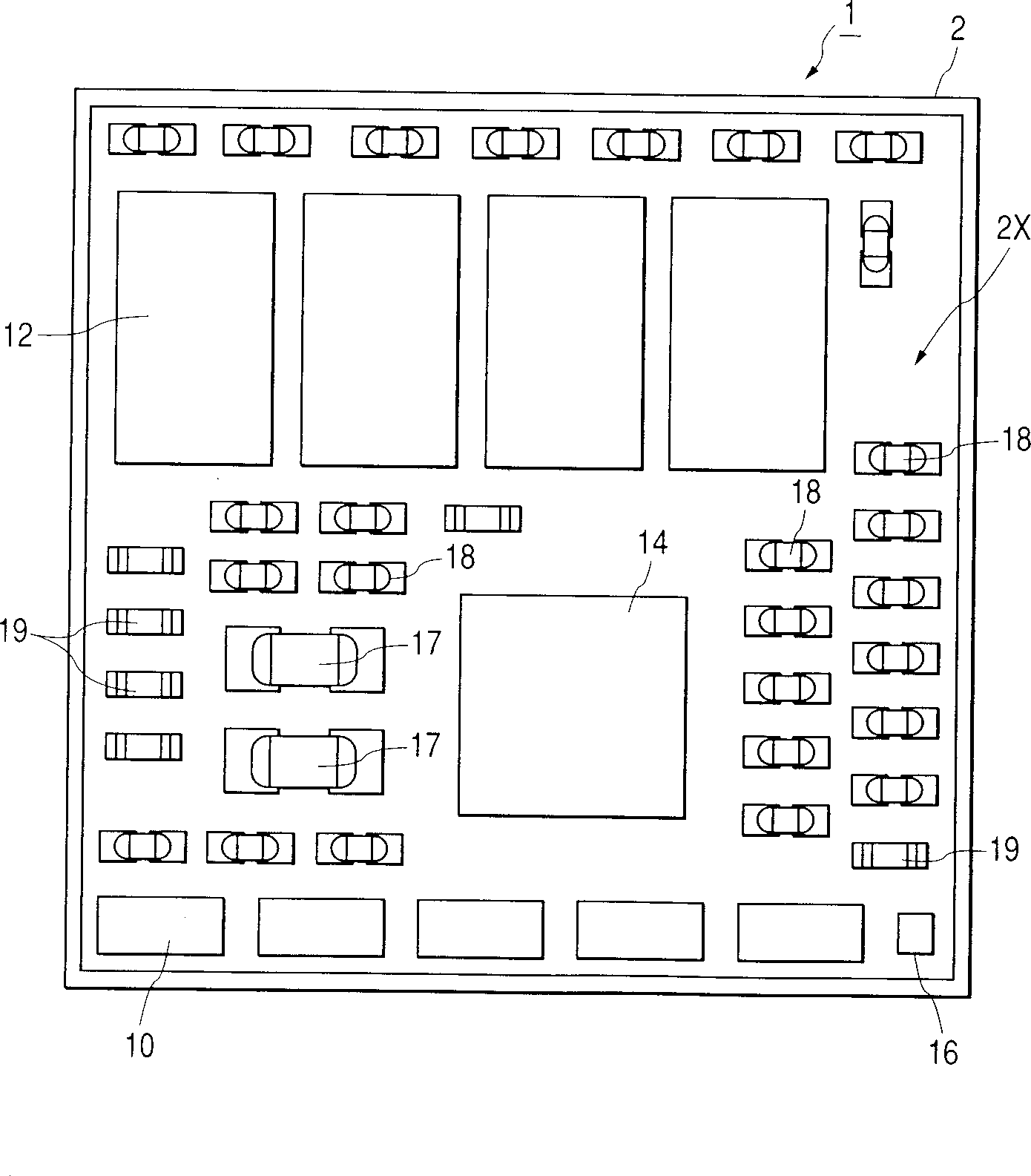 Electronic device and method for manufacturing this device